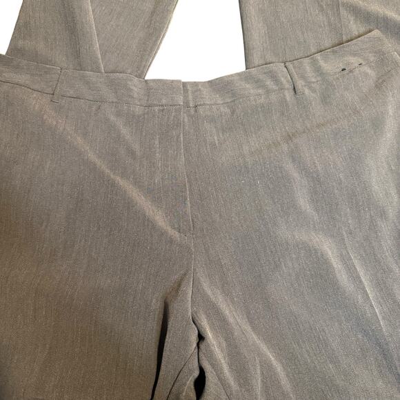 Avenue Wide Leg Tailored Dress Trousers, Greige, Women's Plus Size 30W - Picture 1 of 5